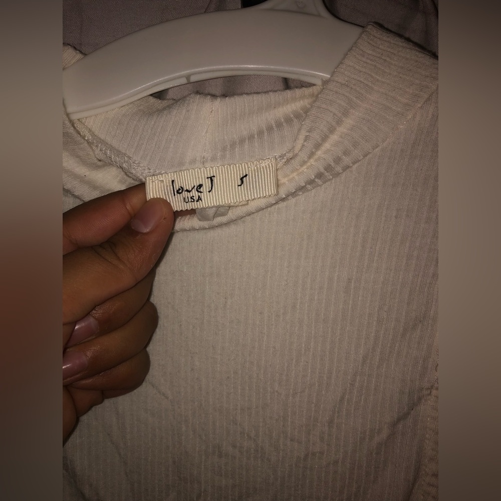 Women small white tank top
